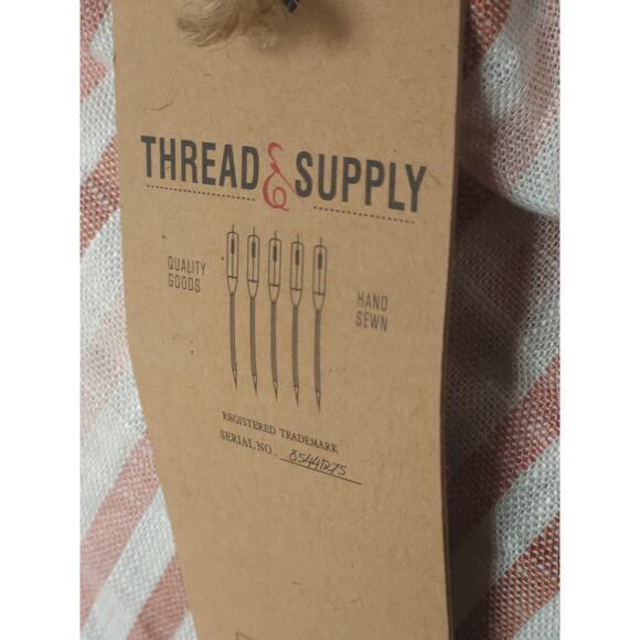 NWT Thread & Supply Judson Tunic Linen Shirt Dress Women sz XS Preppy Neutrall - Picture 5 of 7